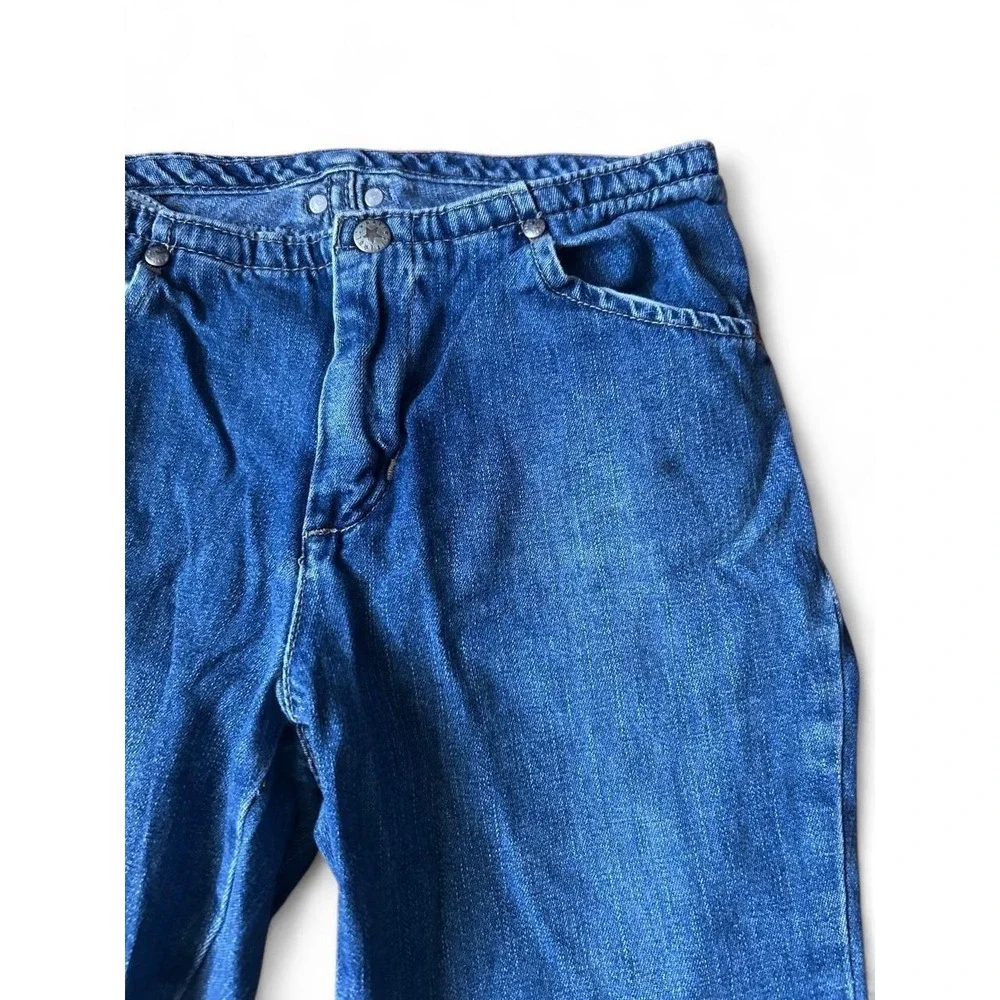 Y2K Girls Low Rise Flare Bell Bottom Jeans Dark Wash Denim Old Navy Girl 10